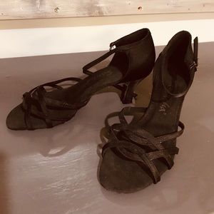 Sansha ballroom shoes black 8m